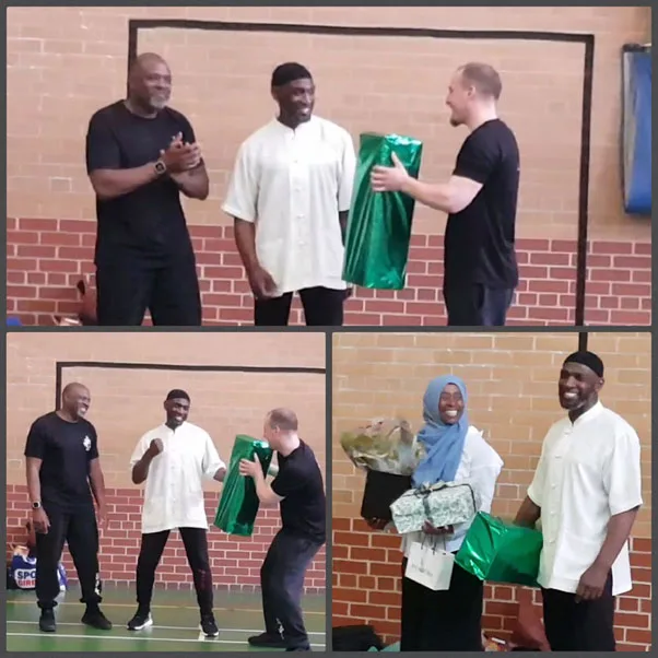 Presentation to Sifu Garry and Si Mo Julie, 22 April 2018