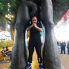 Kamran Khan at the hands statue, Nathan Road (near the eastern entrance to Kowloon Park).
