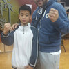 Kamran Khan with one of Sifu Yip Jyu Jeh's students.