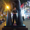 Sifu Andy Cunningham at the hands statue, Nathan Road (near the eastern entrance to Kowloon Park).