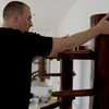 Sifu James practicing Wooden Man
