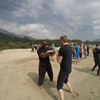 Training on the beach - Cheung Sha Beach on Lan Tau Island.