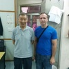 Grandmaster Ip Ching with Sifu Andy Cunningham at the Wing Tsun Athletic Association.
