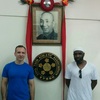 Sifu Garry Mckenzie with Sifu Andy Cunningham at the Wing Tsun Athletic Association.