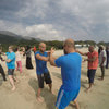 Training on the beach - Cheung Sha Beach on Lan Tau Island.